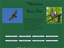 Tablet Screenshot of montclairbirdclub.org